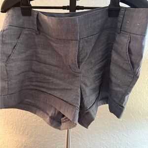 Blue Shorts with Tailored Fit